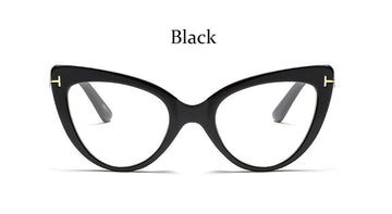Cat eye glasses frame ladies fashion Brand designer eye glasses frames for women Sexy Oversized Metal Frame Lady Eyewear